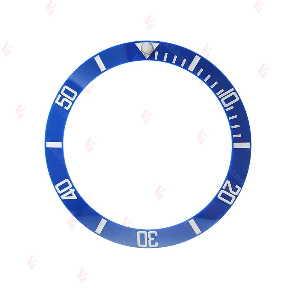 38*30.5mm Ceramic Alloy Watch Bezel Insert Ring Slope for NH35/36 GMT Diving 40m