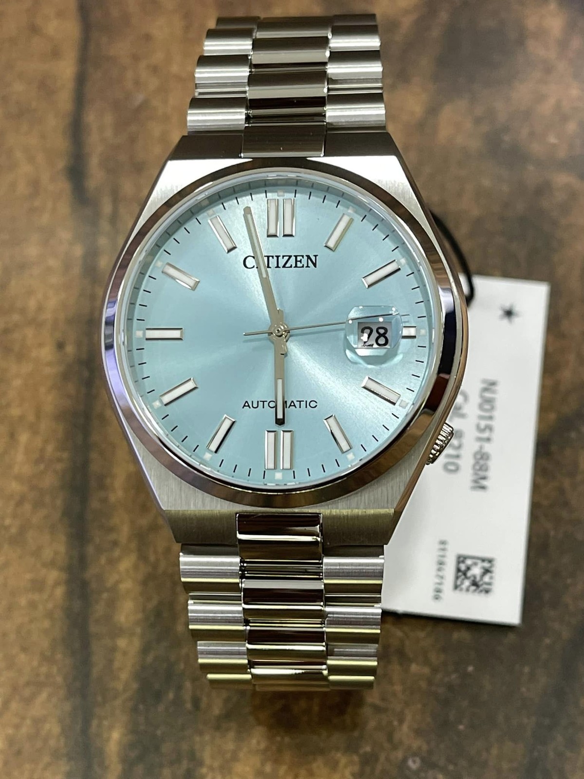 Citizen NJ0151-88M Automatic Tsuyosa Sapphire Turquoise Blue Stainless Steel