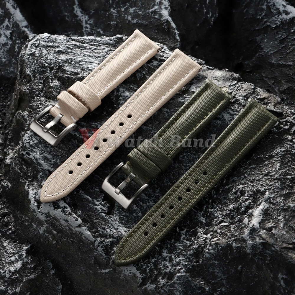 Watch Band Premium Sailcloth Strap 18mm 19mm 21mm Durable Nylon Quick Release