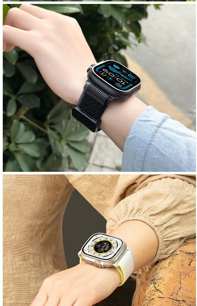 Magnetic Elastic Trail Loop Strap for Apple Watch 11 10 9 SE 40/44/42/46/49mm