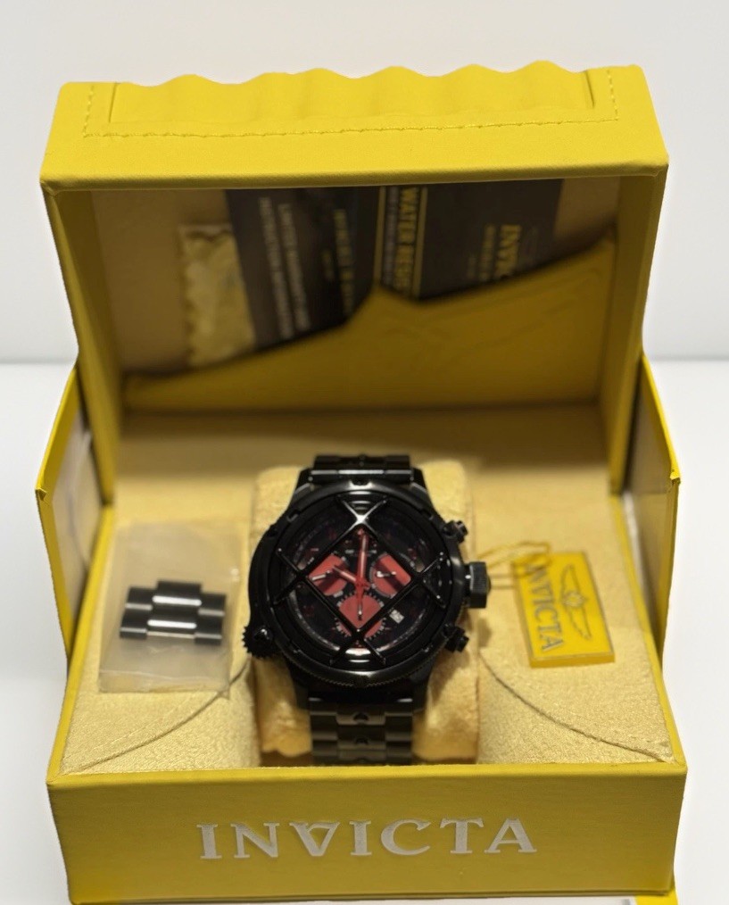 Invicta Nautilus 29263 Black Label Chronograph Ltd Ed 049/150 200M Box