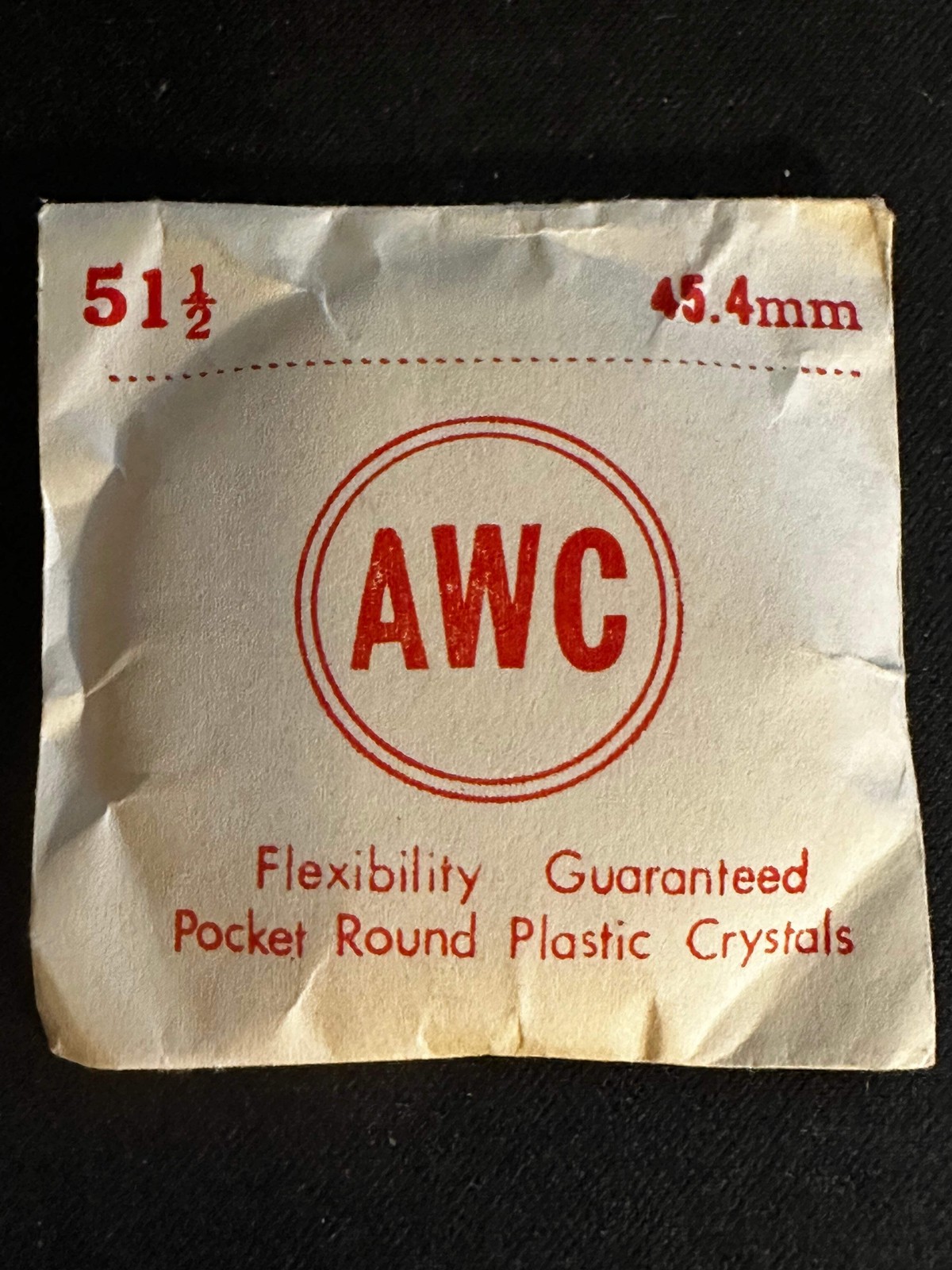AWC 51½ Pocket Watch Crystal 45.4mm – New