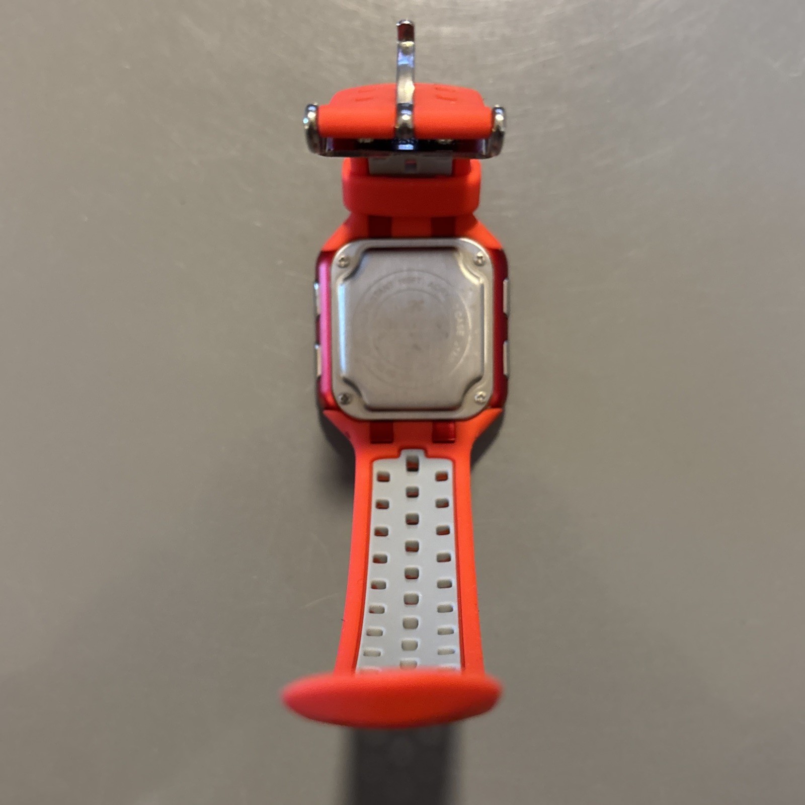 Armitron Pro Sport Digital Watch M1179A Red Stainless Silicone Band WR 165ft 50m