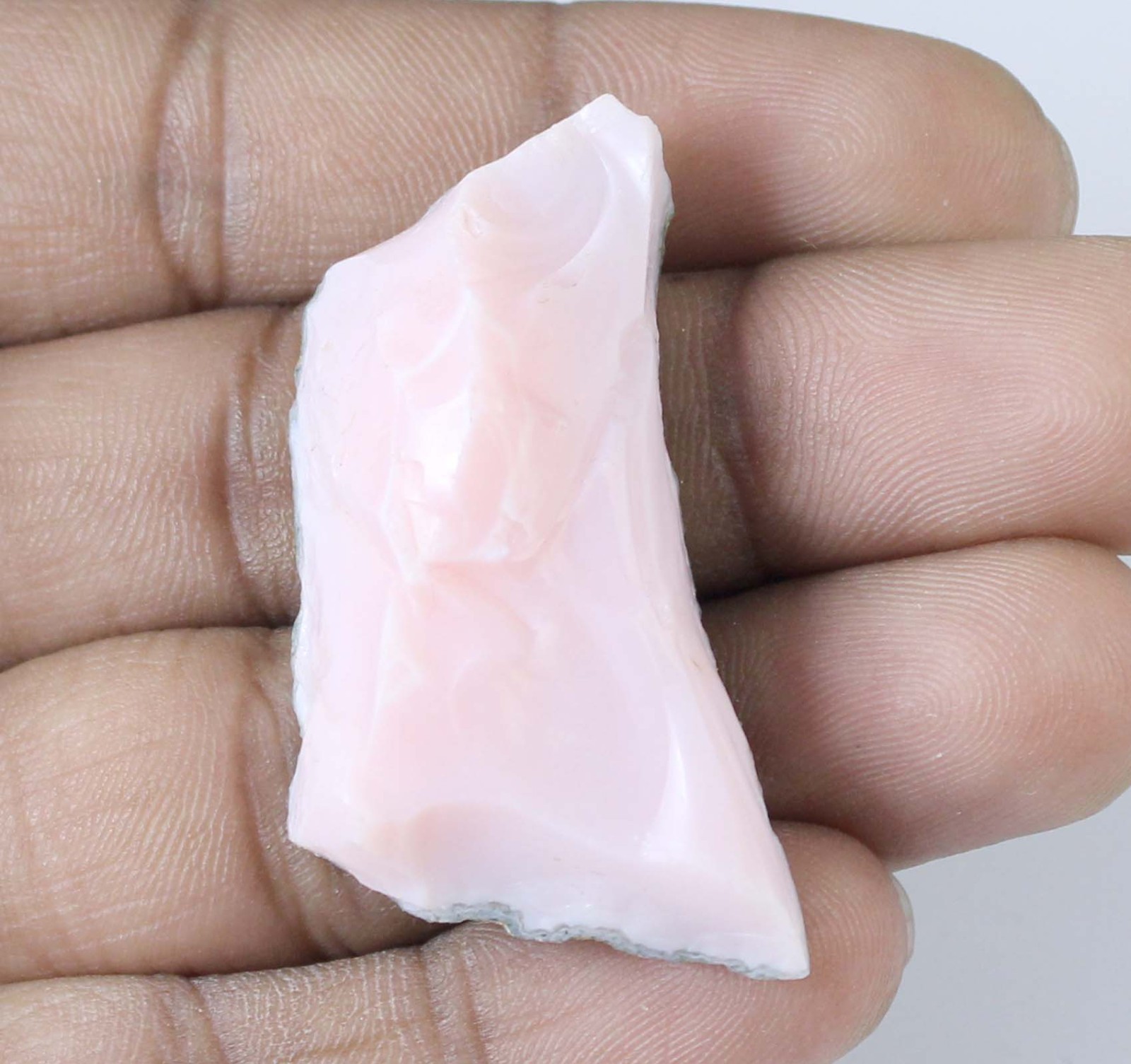 58.85 Ct Natural Peru Pink Opal Gemstone Certified Rough T33029 Fathers Day Gift
