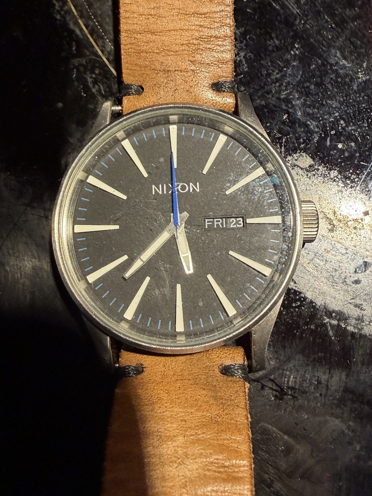 Nixon the Sentry 100 M Stainless Steel Watch Movement Japan Import