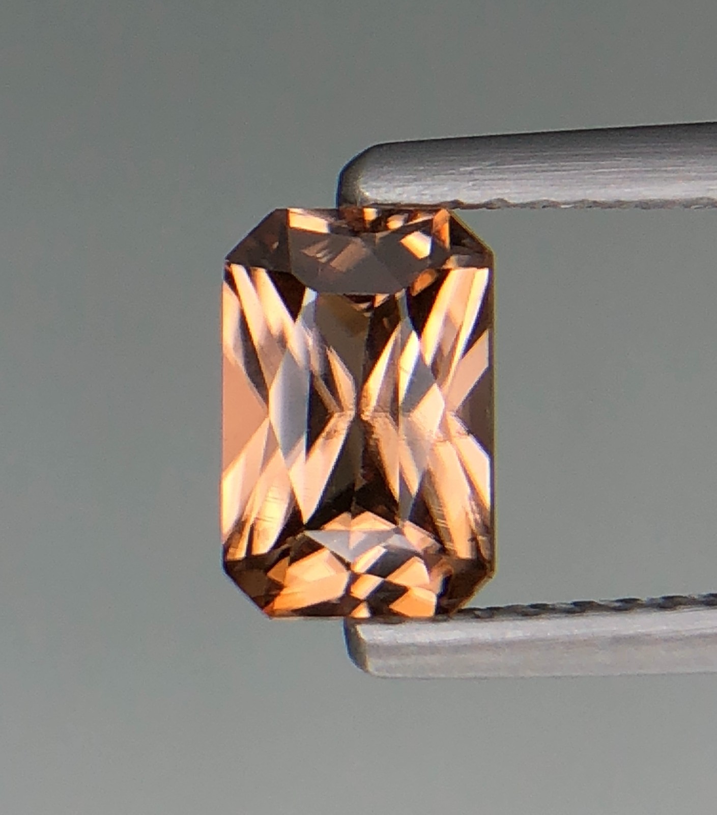1.88 Ct Natural Faceted Rare Imperial Zircon Asscher Cut Loose Gemstone Cambodia