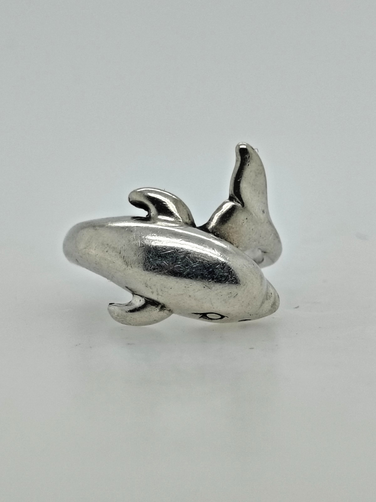 Sterling Silver Dolphin Ring for Women Size 5
