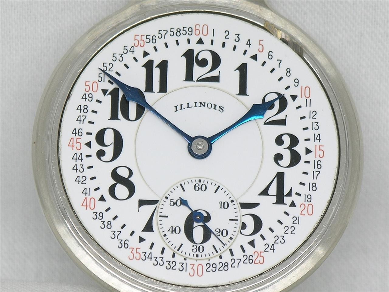 EX. FINE ILLINOIS 21 JEWEL 60 HOUR BUNN SPECIAL TYPE III MODEL 29 CASE, RUNNING!