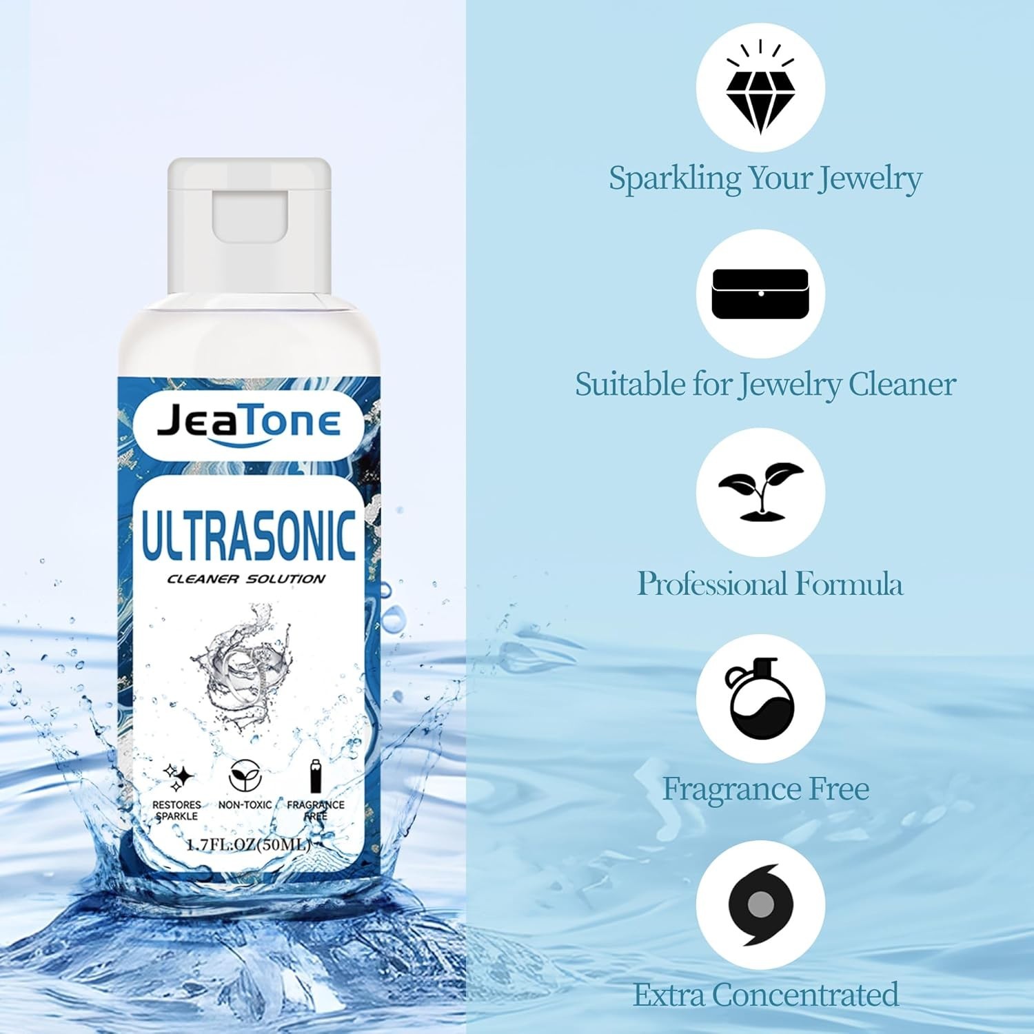 Ultrasonic Jewelry Cleaner Solution for Ultrasonic Cleaner Machine, Professional