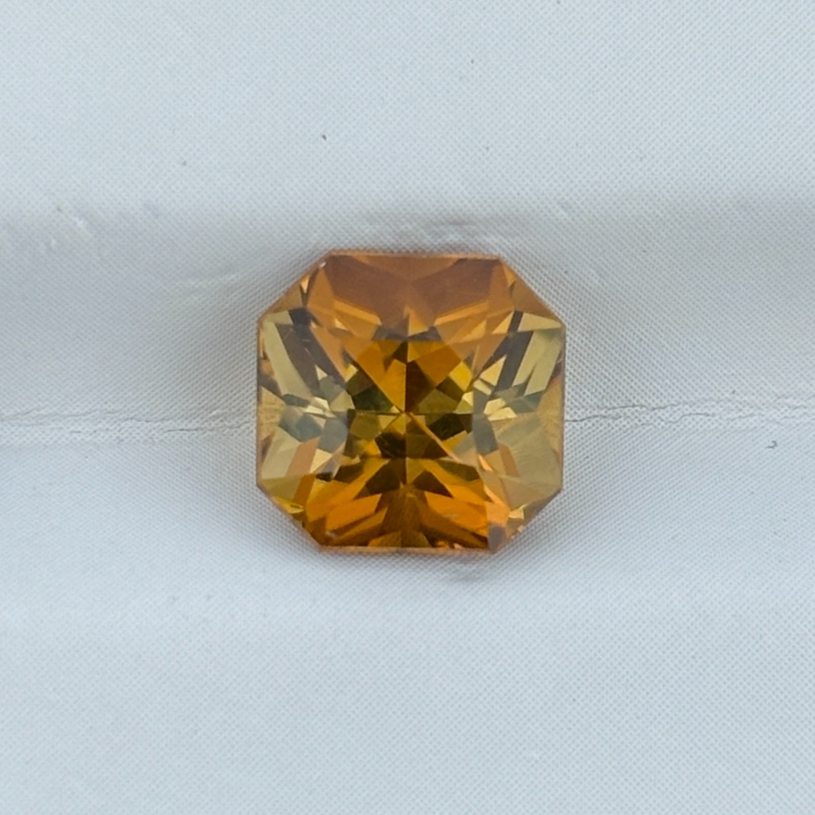Natural Mustard Yellow Tourmaline 2.05ct Square Radiant | Congo | Gemstone