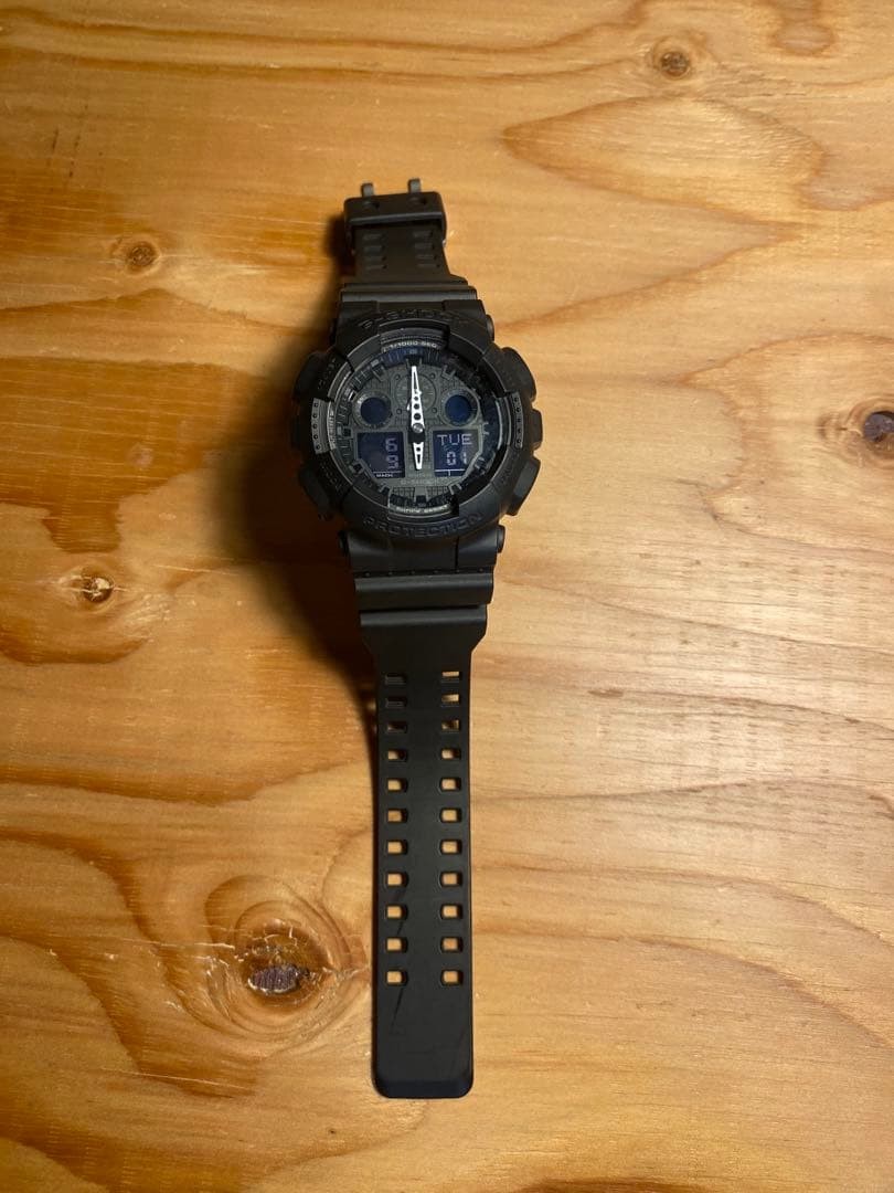 CASIO G-SHOCK GA-100 1A1FJ Watch, Black