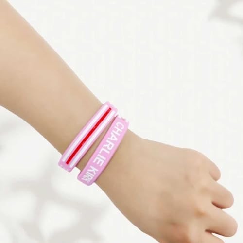 Charlie Kirk Silicone Bracelet, 10Pcs Hero Freedom Merch USA Rubber Bracelets…