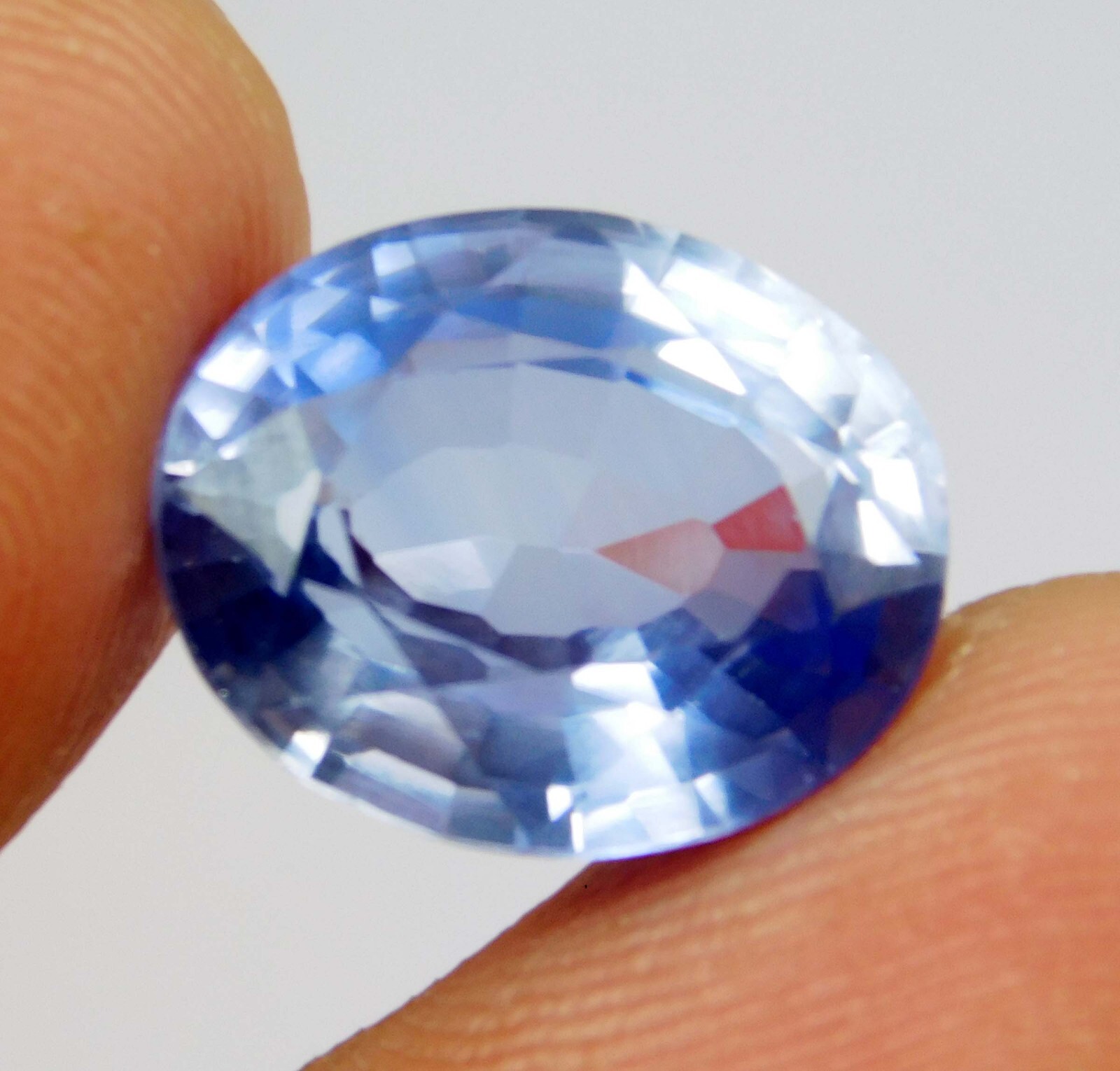 CERTIFIED 10.85 Ct Natural California Rare Blue Benitoite Oval Cut Gemstone