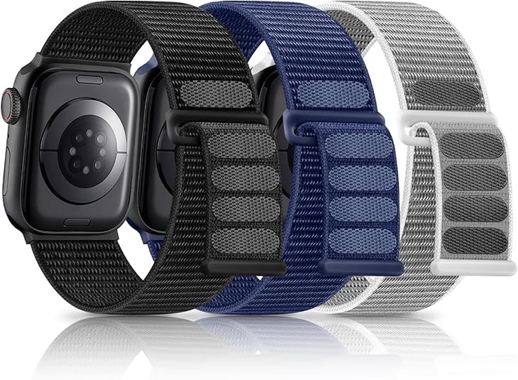 3 Pack Band Compatible with Apple Watch Band 38mm 40mm 41mm 42mm 44mm 45mm 46mm