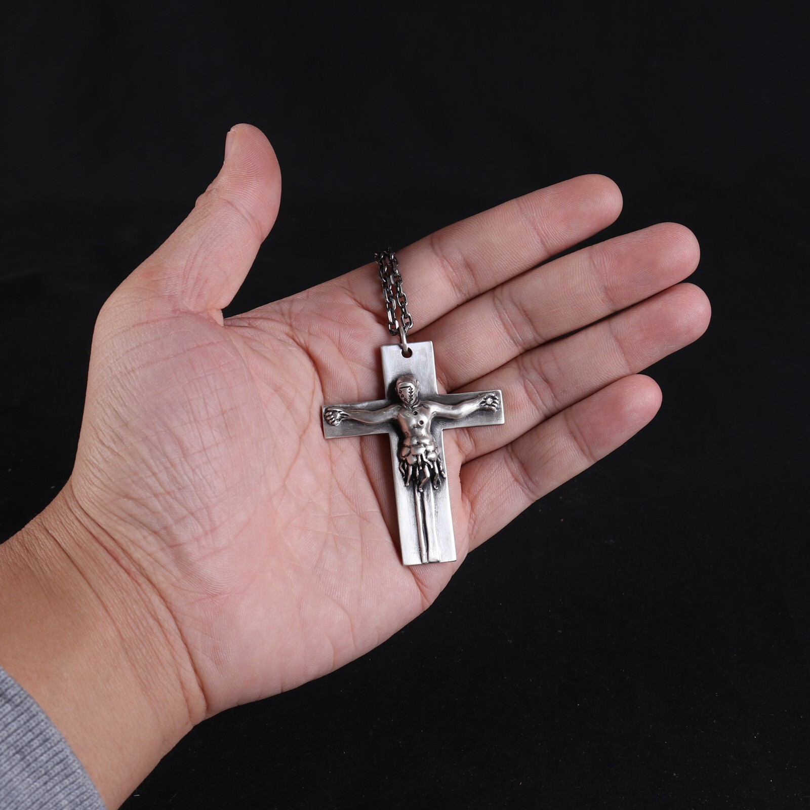 Silver 925 NEON GENESIS EVANGELION Lilith Necklace Nerv Cross Pendant