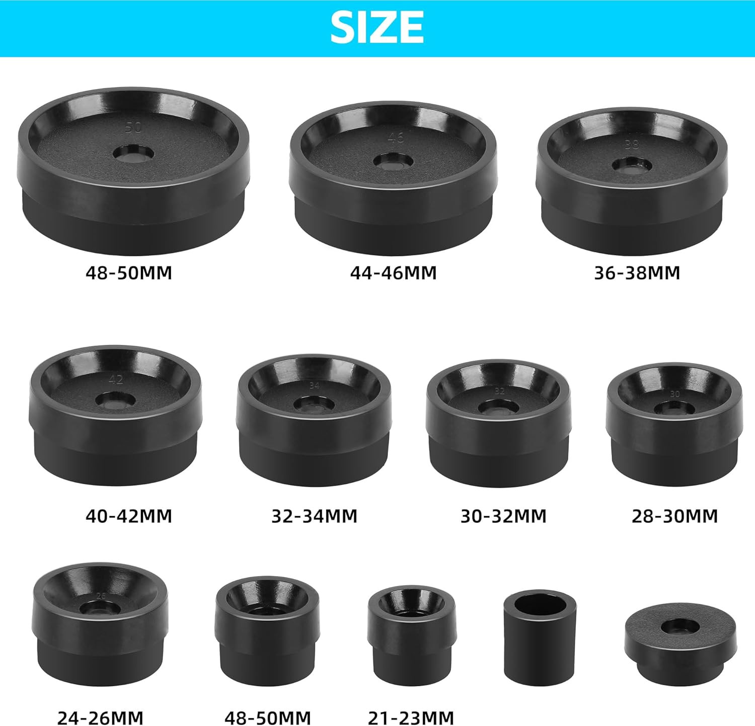 Watch Press Tool Set, Press Set Back Case Closer with 12 Molds, Watch Battery Re