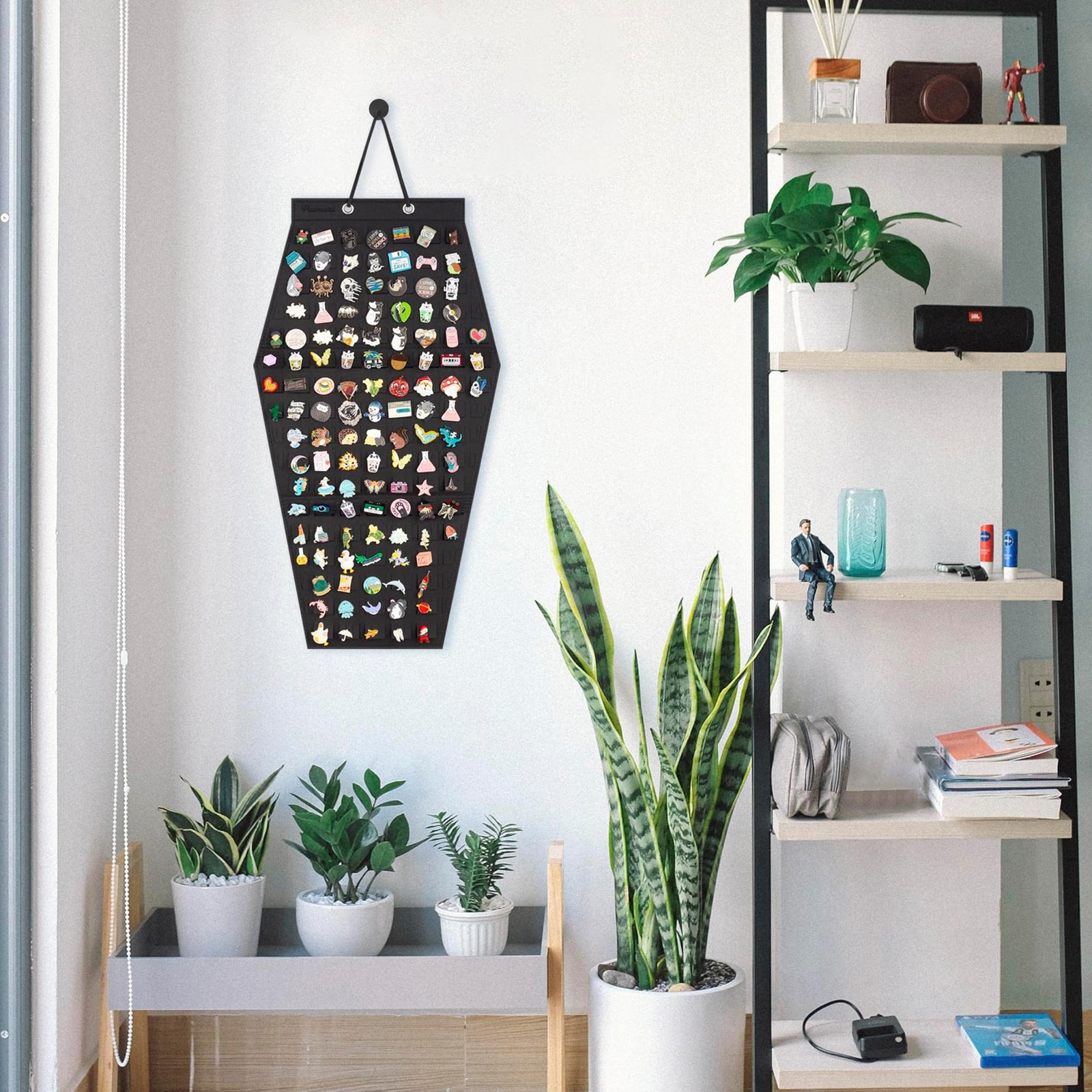 PACMAXI Hanging Brooch Pin Storage Organizer | Hexagon Style Enamel Lapel Pin…