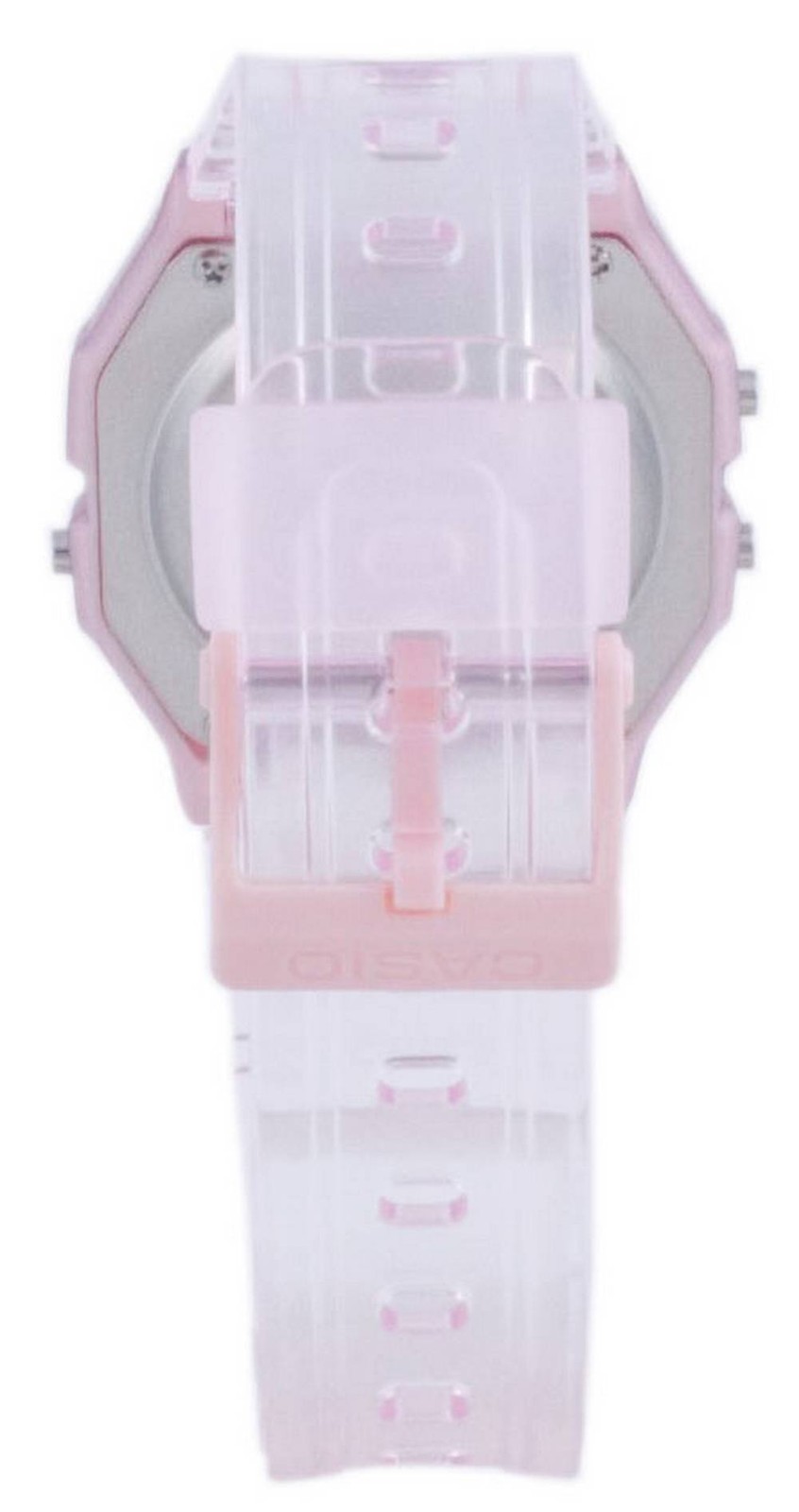 Casio Youth Pink Resin Strap Digital Grey Dial Casual F-91WS-4 Unisex Watch