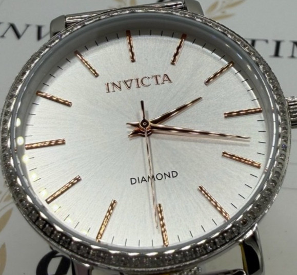 Invicta Elite Diamond 0.32 Carat Diamond Unisex Watch – 38mm, Steel (48747)