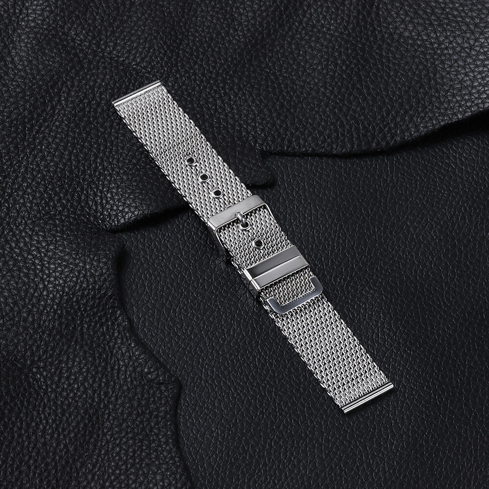 New 18/20/22/24mm Milanese 1.0 Fine Mesh Watch Bands Stainless Steel Pin Buckle