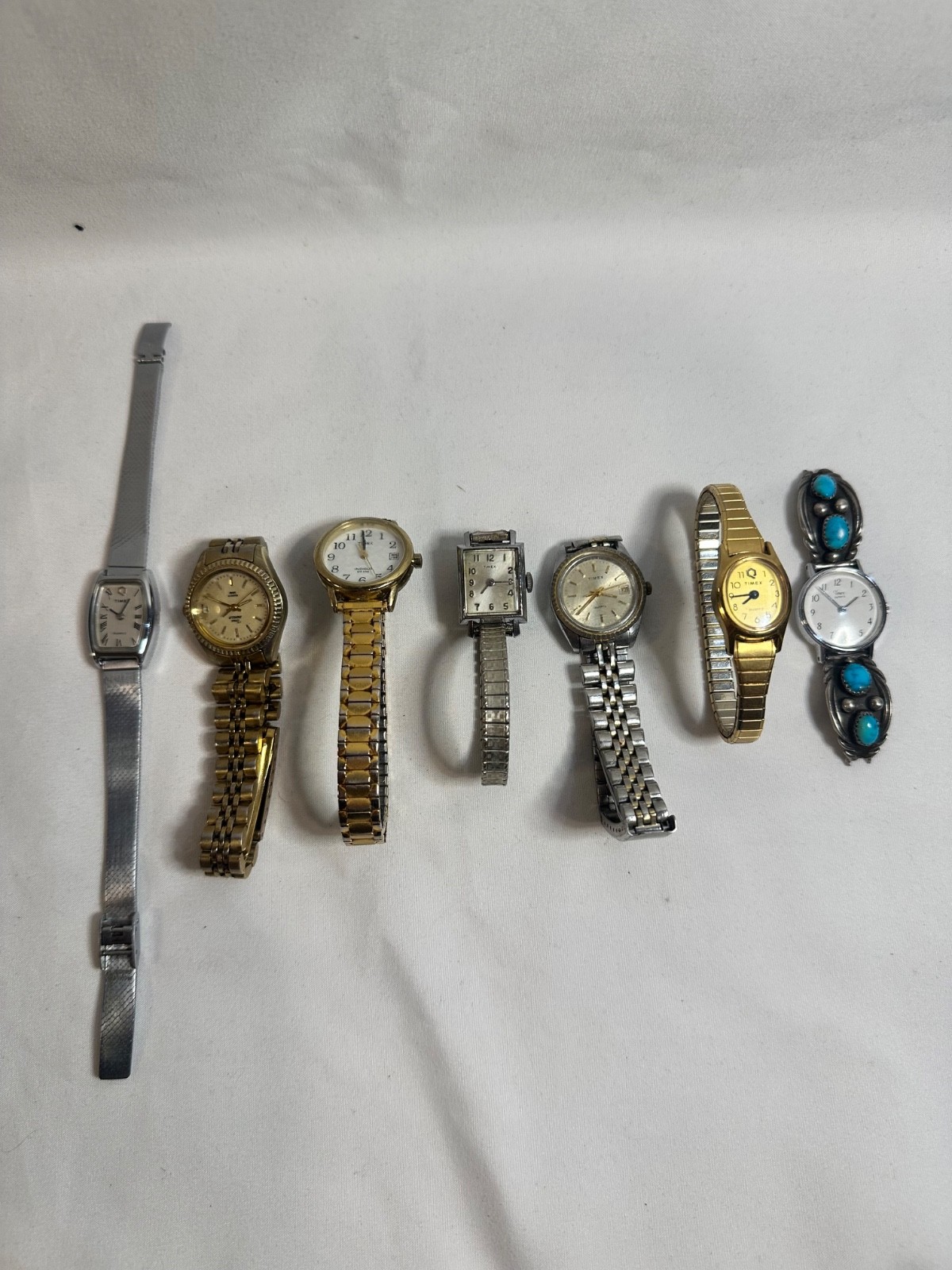Womens Timex Watch Lot of 7 Pieces Untested Complete