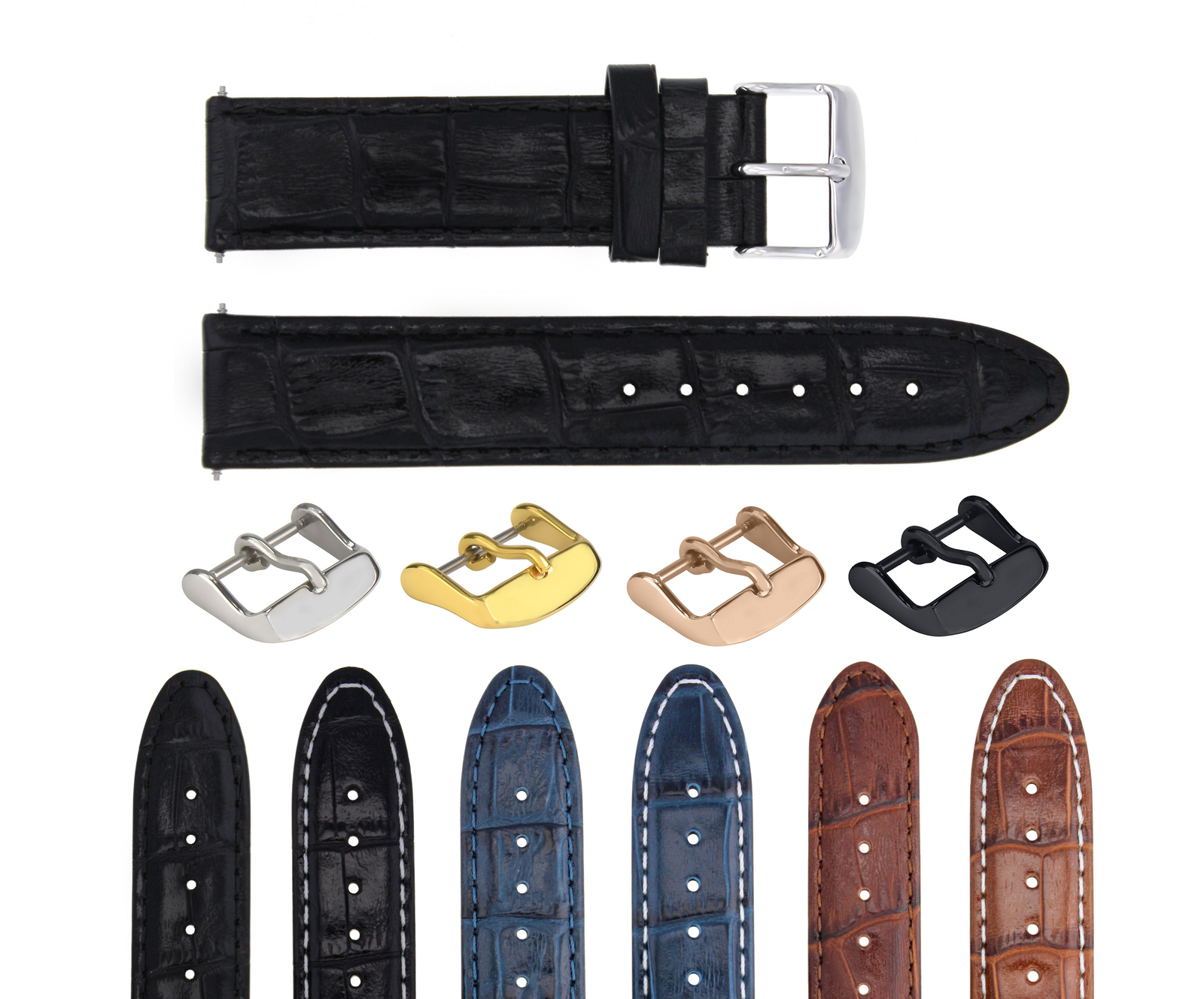 18-19-20-22-24MM GENUINE LEATHER WATCH BAND STRAP FOR BREITLING WATCH