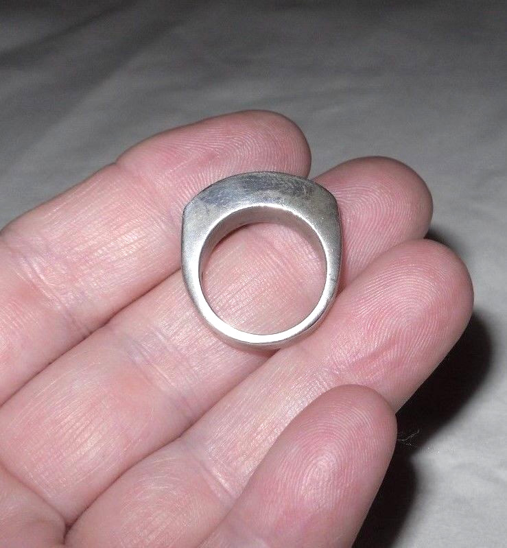 VINTAGE UNISEX MEN’S STERLING SILVER 925 MEXICO RING SIZE 5.5 WEIGHS 10.7 GRAMS
