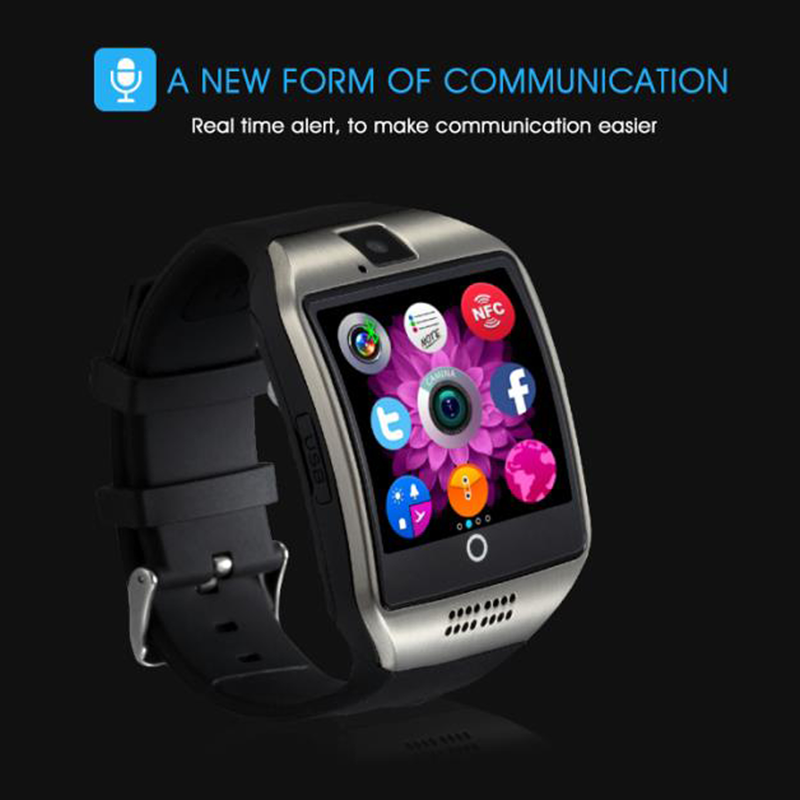 Bluetooth Smart Watch Phone Calories Step Count Sleep Monitor Sport Wrist Watch