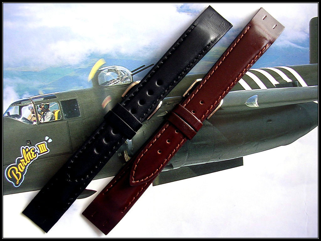 18mm Open End Oily Aviator Pilot Military watch band IW SUISSE 8-10-12-14-16-20