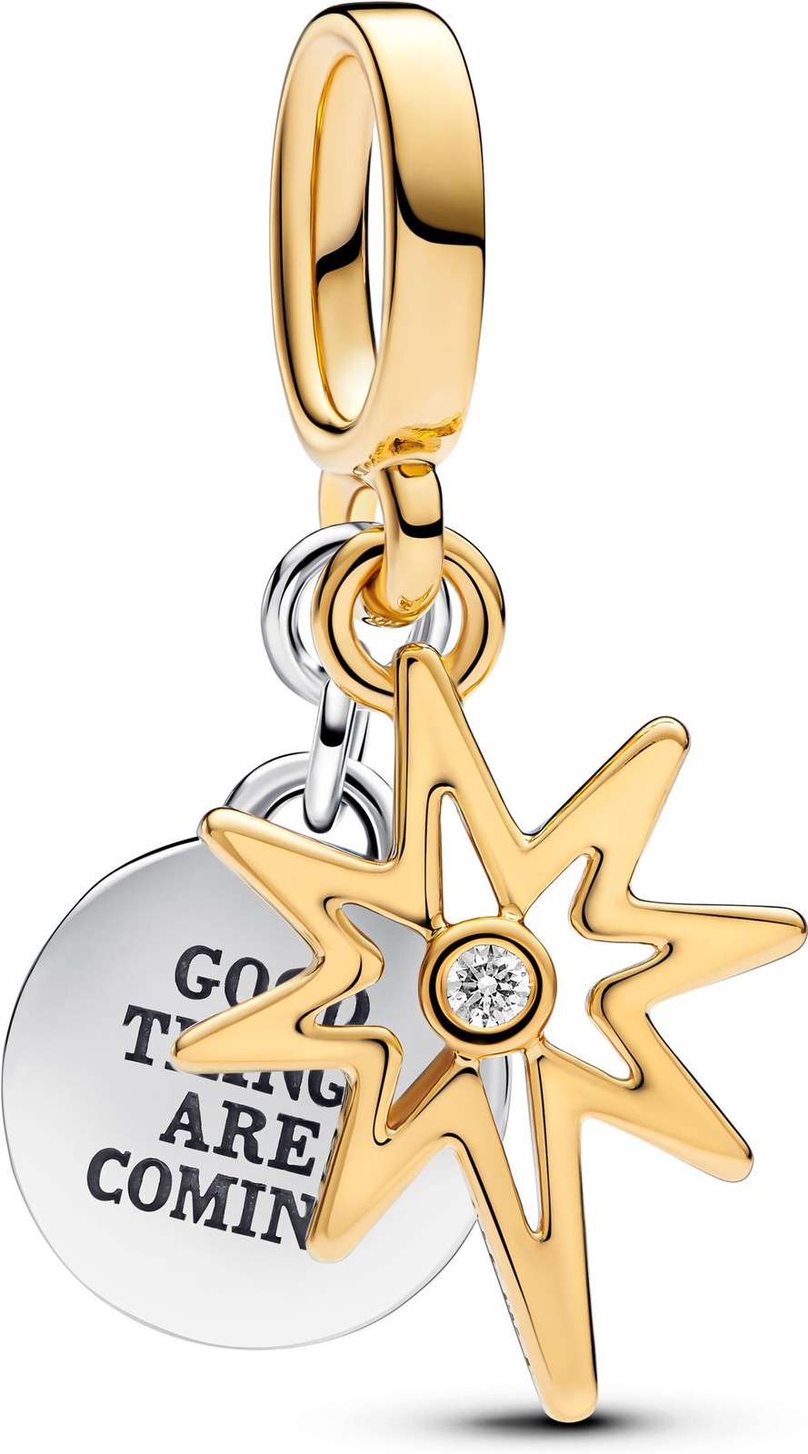 Pandora Sterling Silver and 14k Gold-Plated Unique Metal Blend Lab-Grown