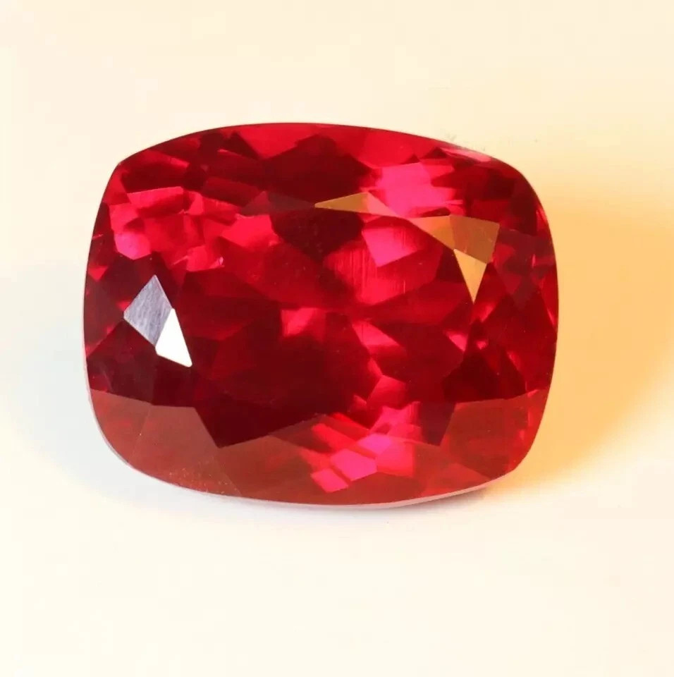 Unheated 10 Ct Natural BURMA Pigeon Blood Red Ruby Certified Loose Gemstone