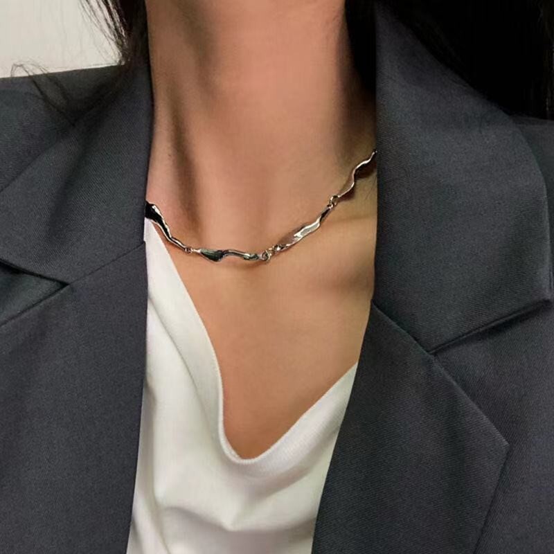 Barbed Wire Punk Goth Spikes Thorns Pendant Chain Unisex Necklace Gift