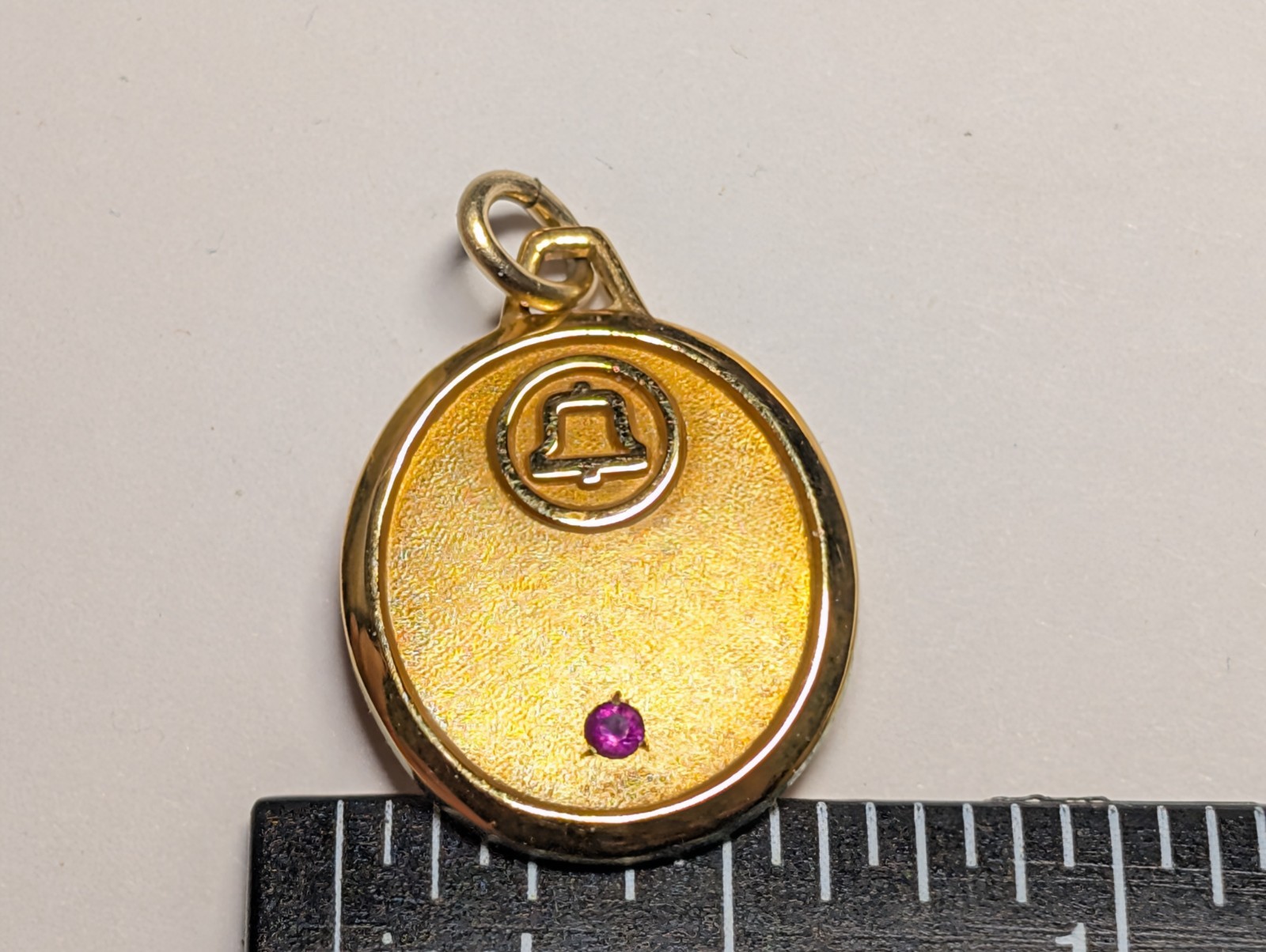 VINTAGE BELL SYSTEMS GOLD FILLED CHARM SIGNED LGB 1/5 10K WEIGHS 3.5 GRAMS