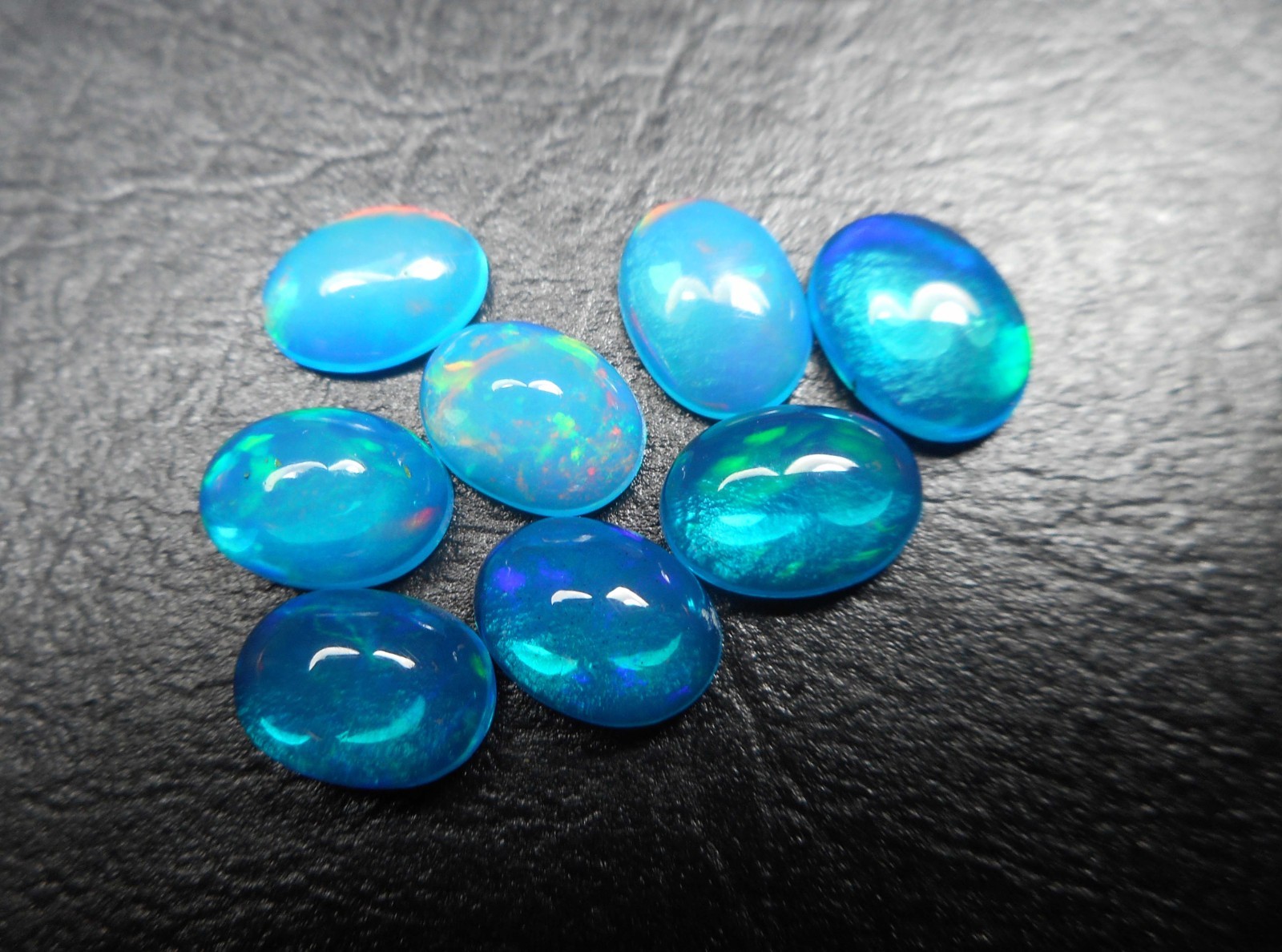 Ethiopian Opal Oval 5×7 mm 6×8 mm Cabochon 4 pcs lot