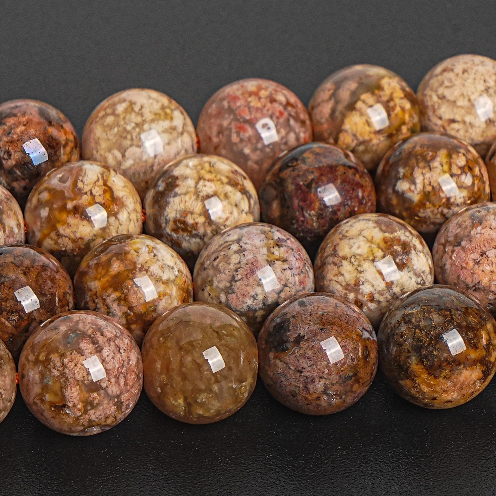 Cherry Blossom Agate Beads Natural A+ Gemstone Round Loose Beads 6MM 8MM 10MM