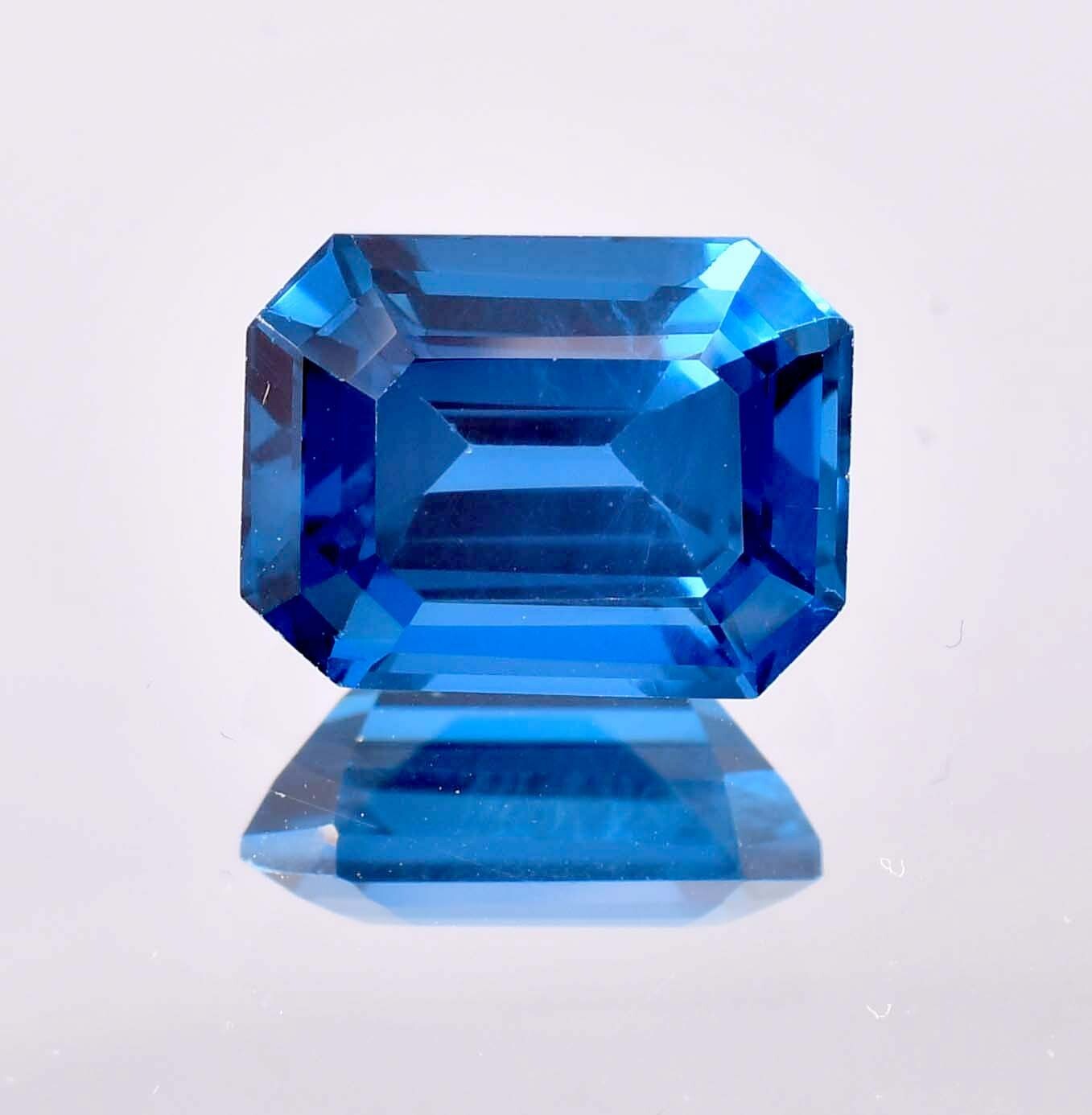 14 x 11 MM Natural 13.45 Ct Ocean Blue Tourmaline From Mozambique, GIT Certified