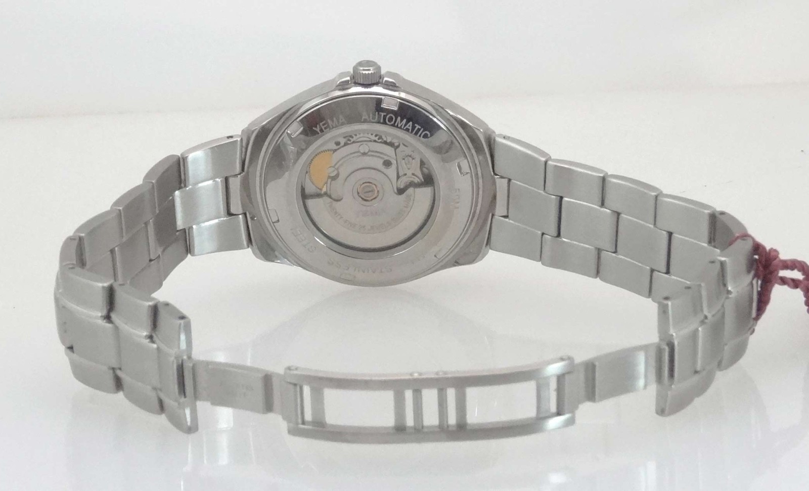 YEMA YM 717 Men’s Stainl-St Swiss Automatic Winding Day-Date Watch – NEW – 5-ATM