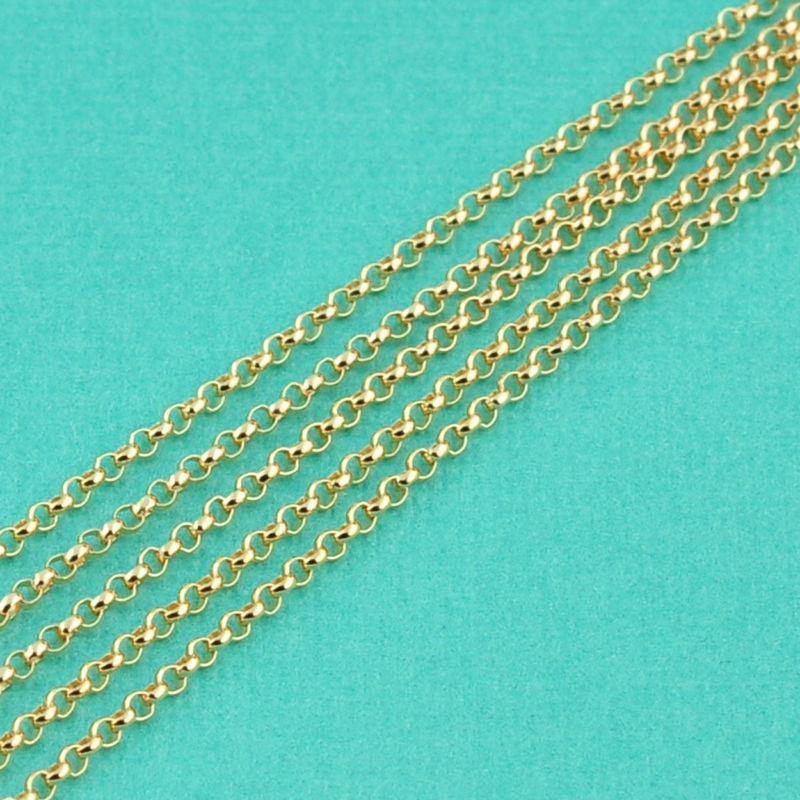 14K 1/20 Gold Filled Bulk Rolo Chain 1.5mm link