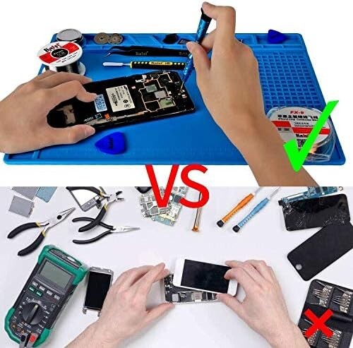 Watchmaker’s Silicone Rubber Bench Mat Pad Anti-Slip Jewelry Watch Repair Tools