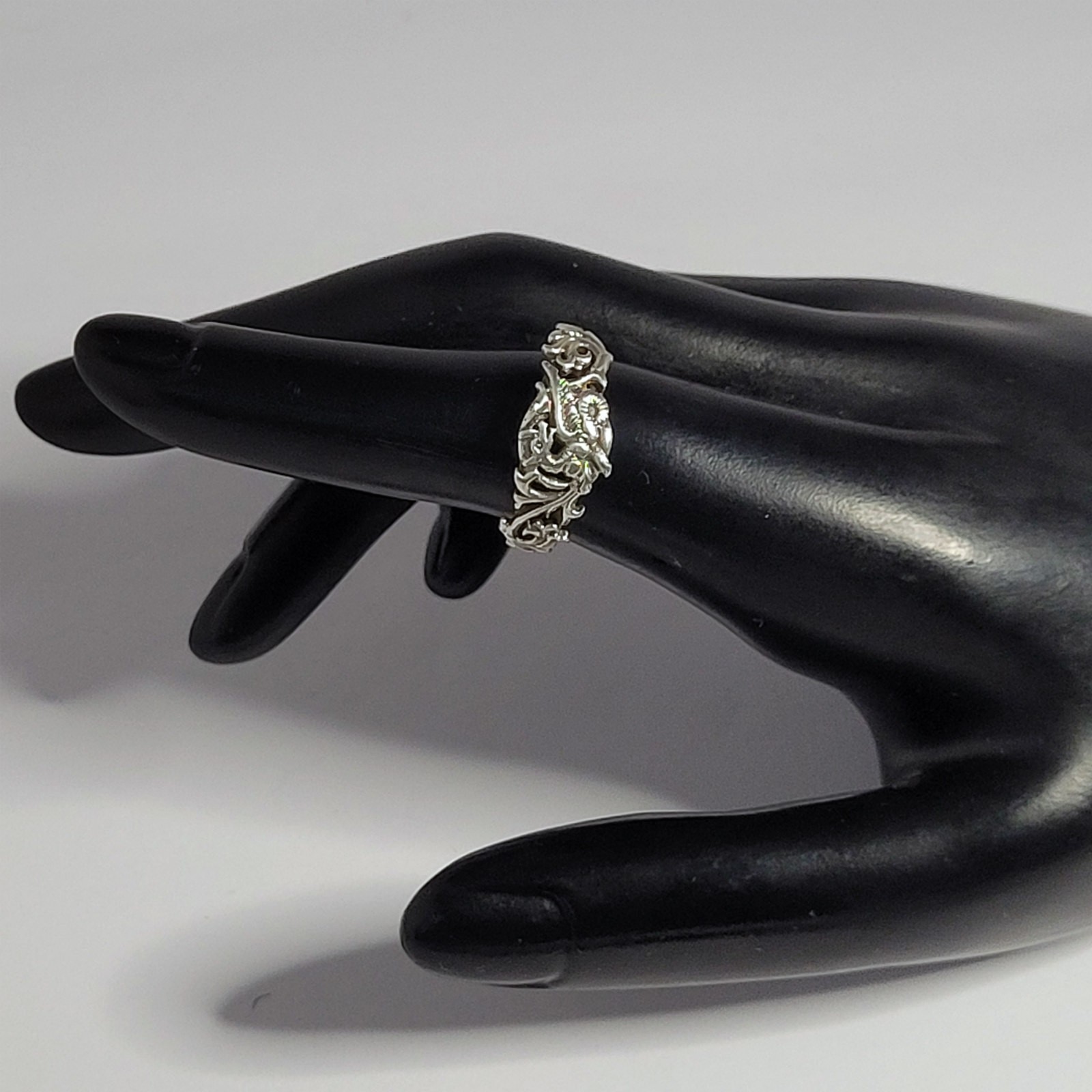 PSCL Dragon Sterling Ring Peter Stone size 6 1/4