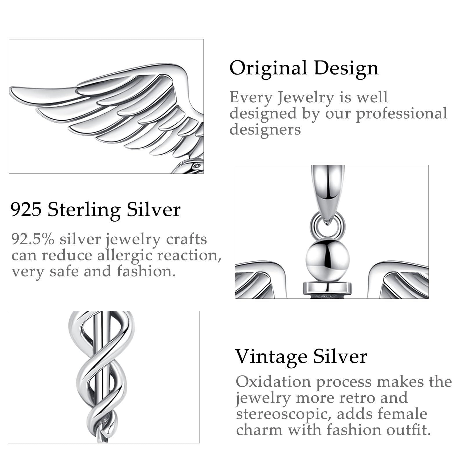 Vito Sterling Silver 45 mm* 47.3 mm (1.77 inches*1.86 inches), silver