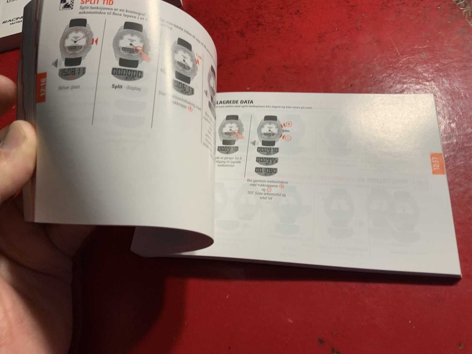 Tissot Tactile Functions Owners Manual User’s manual only One