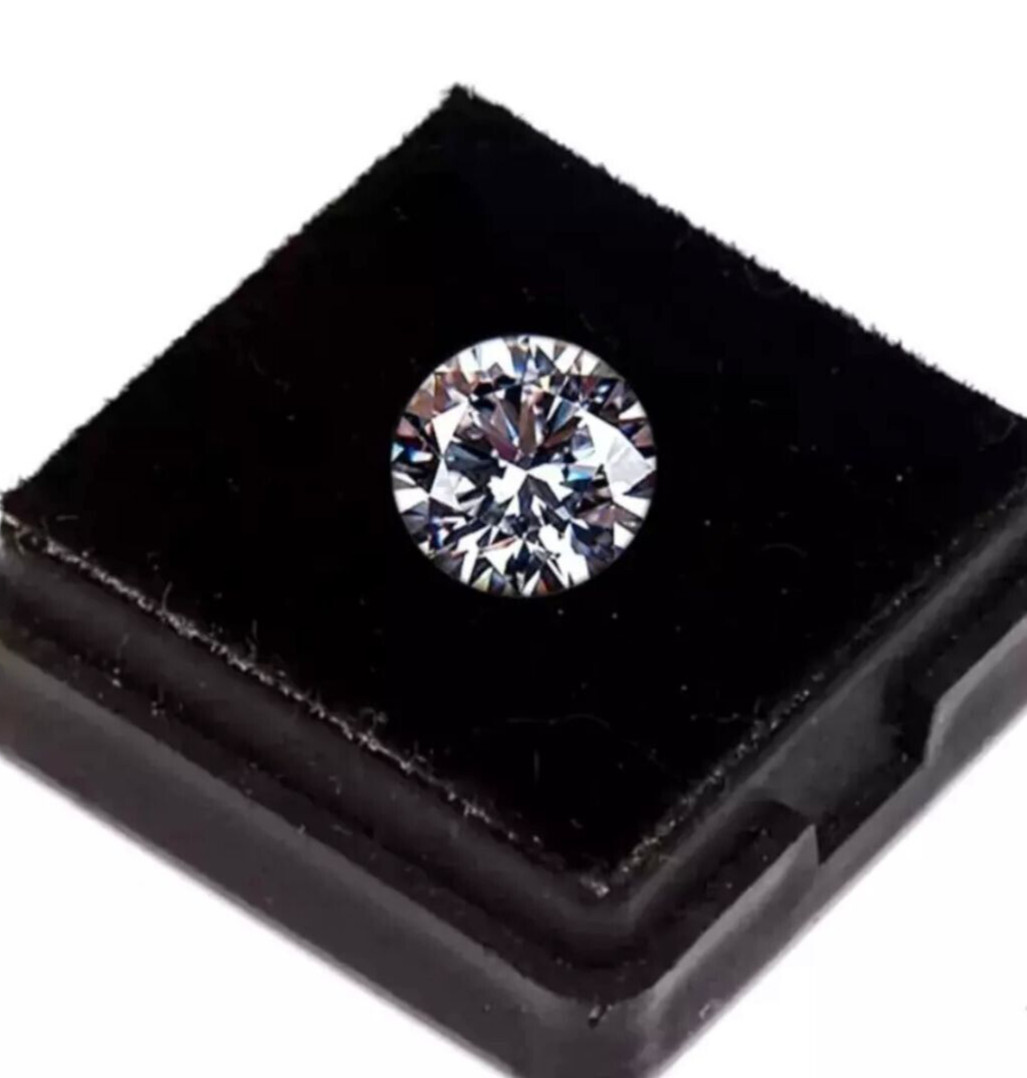6.5 MM Round Cut GIE Certified Lab Grown CVD Diamond D Color VVS1 Clarity