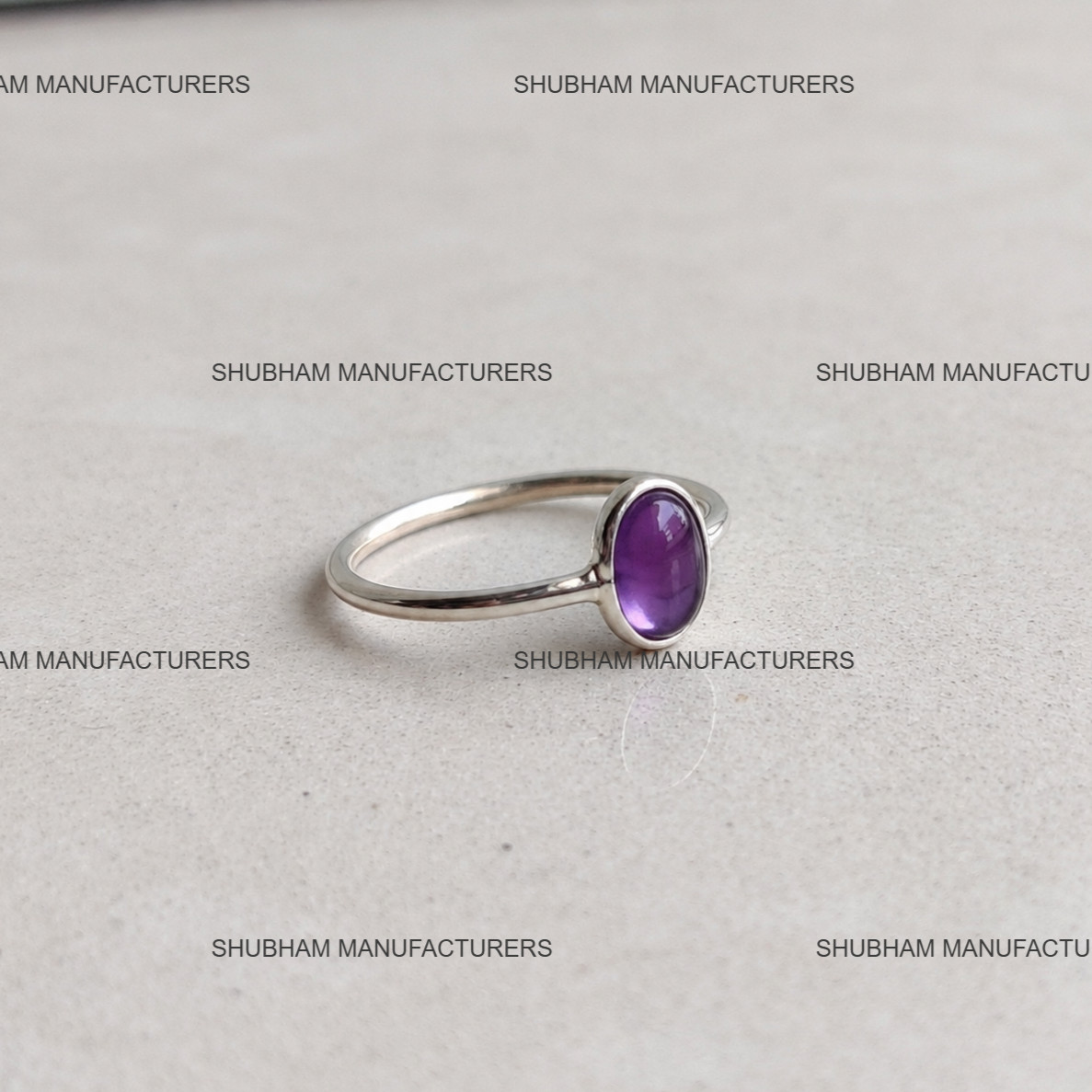 Natural Amethyst Tiny Ring 925 Silver Blue Flash Moonstone Women All Size Rings