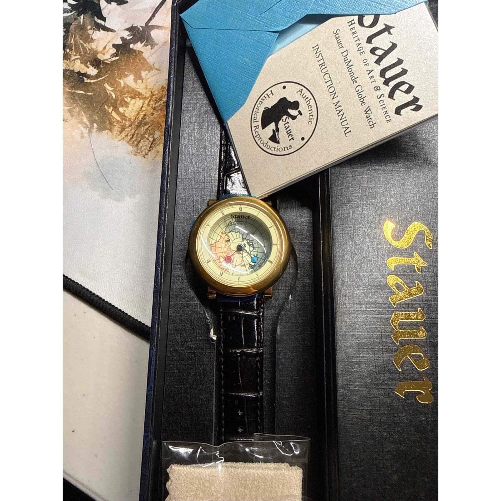 030. Stauer DuMonde Globe Watch