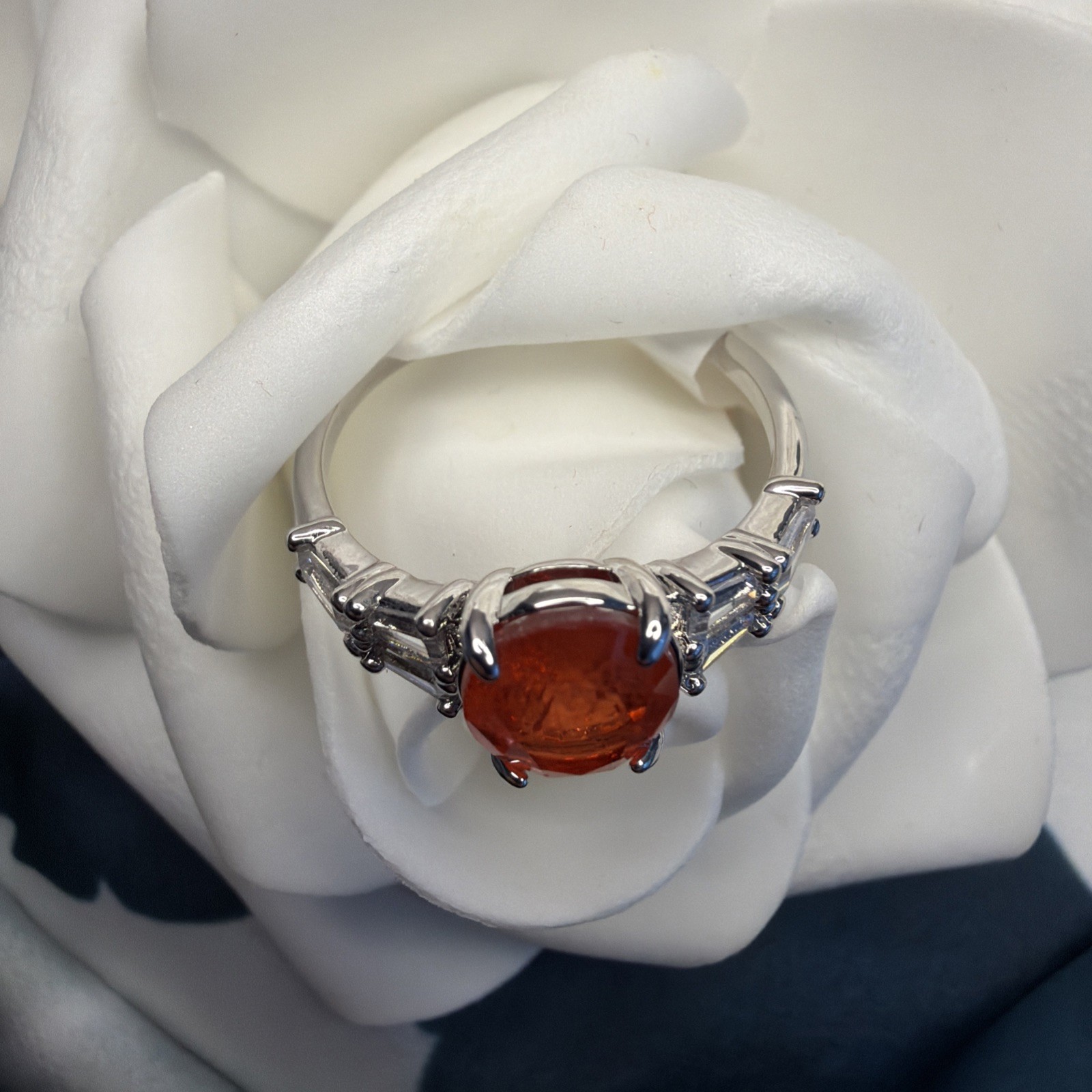 BP Size 10 Ring LC Carnelian Fused With Genuine Quartz RBP3668