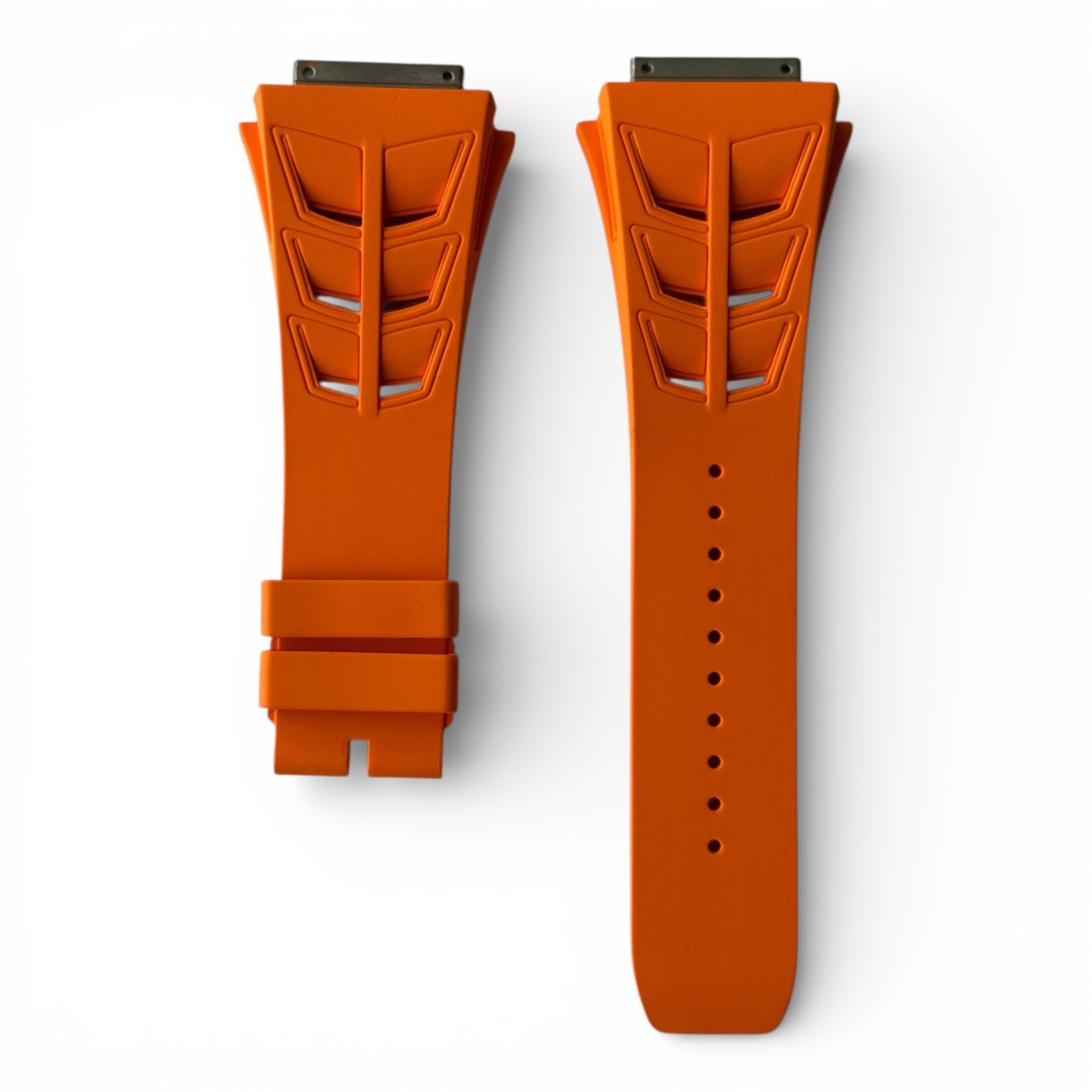 Replacement Orange FKM Rubber Watch Strap For Richard Mille RM030 35-02 /03