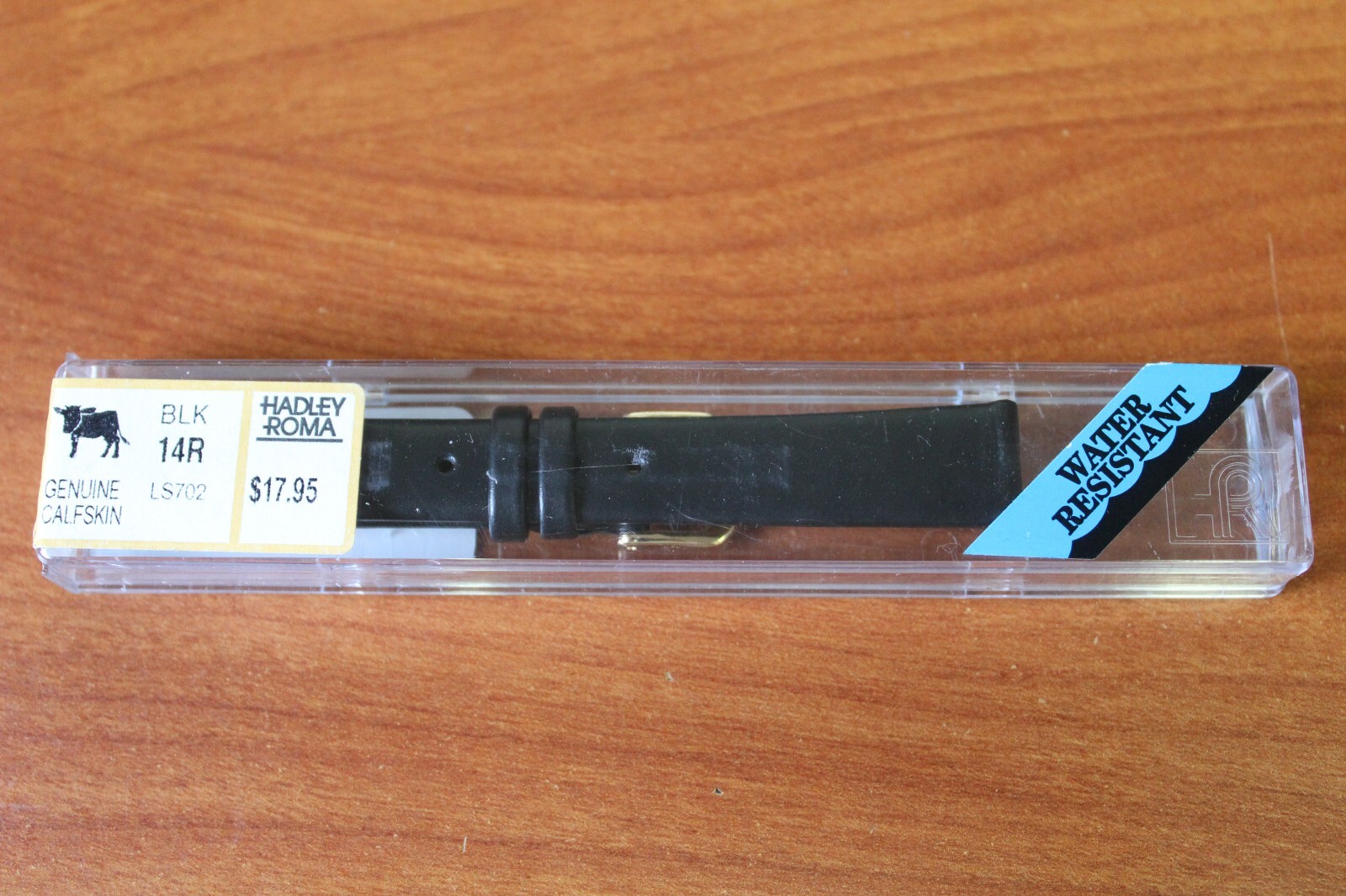 Hadley Roma LS702 LS 702 Ladies Genuine Calf Skin Watch Band Black 14R NEW