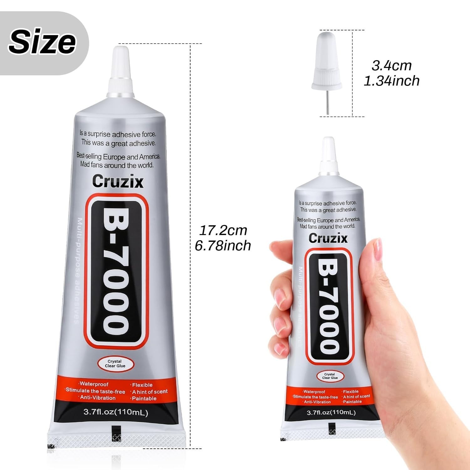 Waterproof B7000 Jewelry Glue – 3.7oz Precision Adhesive for Optimal Bonding