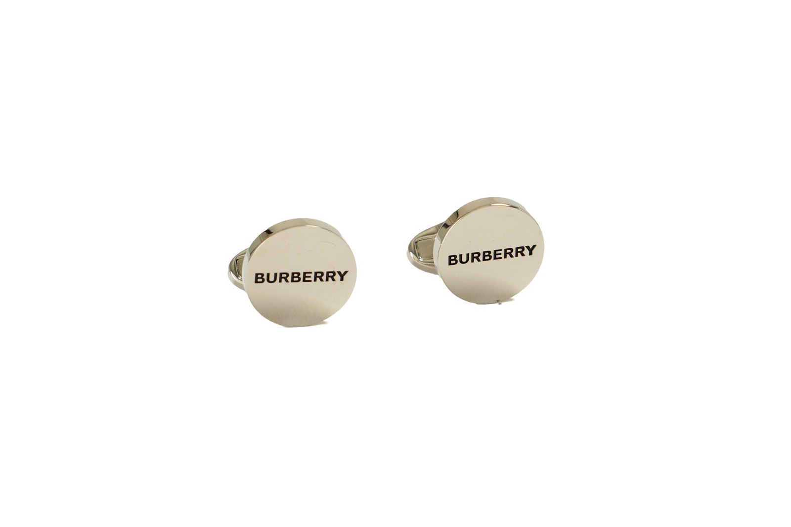 Burberry “BRBY LOGO” Silver Color Metal Cufflinks